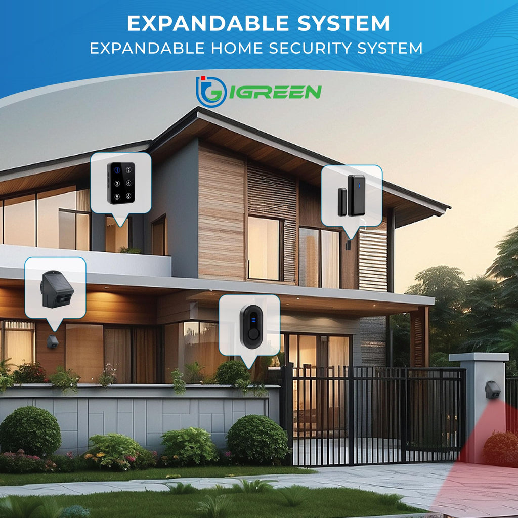 IGREEN Solar Wireless Driveway Alarm